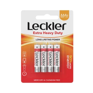 باتری نیم قلمی کربن زینک کارت 4 عددی Leckler
