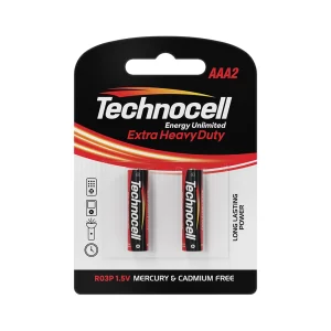 باتری نیم قلمی کربن زینک کارت 2 عددی Technocell