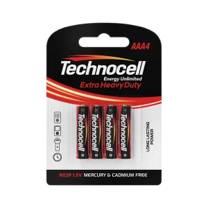 باتری نیم قلمی کربن زینک کارت 4 عددی Technocell