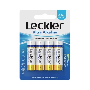 ‫باتری قلمی آلکالاین کارت 4 عددی Leckler