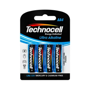 ‫باتری قلمی آلکالاین کارت 4 عددی Technocell