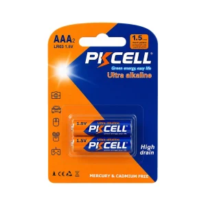 باتری اولترا الکالاین نیم قلمی کارت 2 عددی PKCELL
