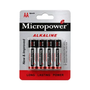 باتری قلمی آلکالاین کارت 4 عددی MICROPOWER
