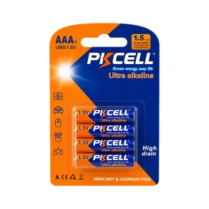 باتری اولترا الکالاین نیم قلمی کارت 4 عددی PKCELL