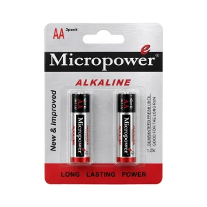باتری قلمی آلکالاین کارت 2 عددی MICROPOWER