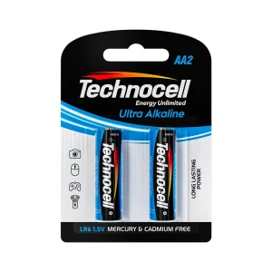 ‫باتری قلمی آلکالاین کارت 2 عددی Technocell