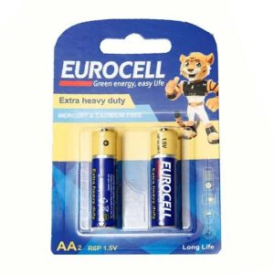 باتری کربن زینک قلمی کارتی 2 عددی EUROCELL